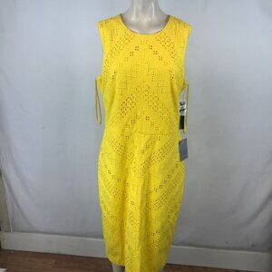 Maggy London Yellow Lace Dress